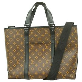 Louis Vuitton Monogram Macassar Weekend Tote PM