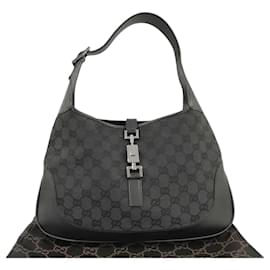 Borsa Hobo Gucci Web Jackie O in tela GG e pelle Medium