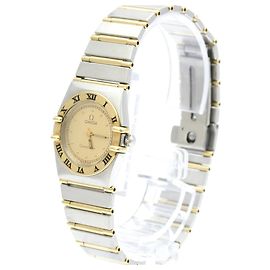 Omega Constellation Quartz Stainless Steel and Yellow Gold 22