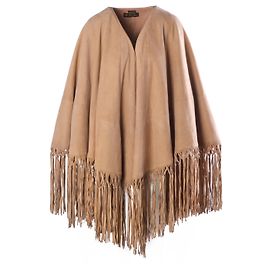 Capa de gamuza con flecos Loro Piana