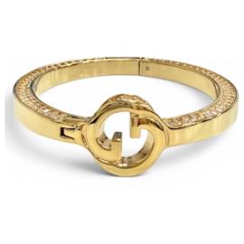 Bracciale rigido GUCCI Blondie con G interlocking e strass - Gucci