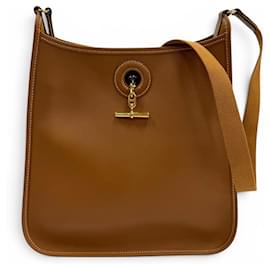Hermès Borsa a tracolla HERMES Vespa PM Gold in pelle Courchevel