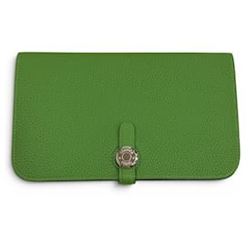 HERMES Dogon GM Duo Bamboo Togo Leather Long Wallet - Hermès