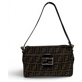 Borsa a tracolla in pelle vintage Fendi