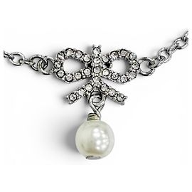 Collana Christian Dior in strass e perle finte