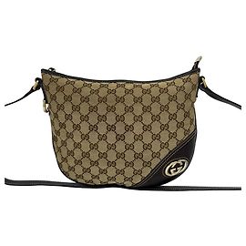 Borsa a tracolla Gucci in tela GG e pelle