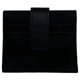 Prada Kartenetui aus schwarzem Leder