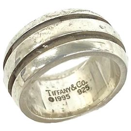 Tiffany & Co Anello Tiffany Vintage Grooved Double Line