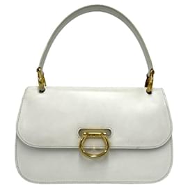 Borsa a mano in pelle CELINE Vintage Logo con chiusura Gancini - Céline