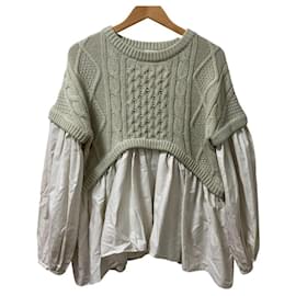 Autre Marque REKISAMI Strick-Docking-Hemd-Pullover