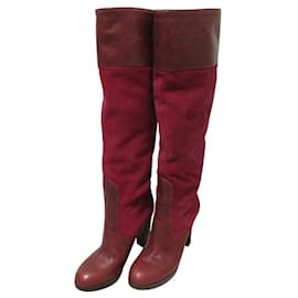 Chloé Stivali alti in pelle scamosciata Chloe