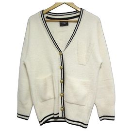 Autre Marque VERMEIL par iena Cardigan aus Wollmischung mit Pile-Logo