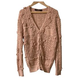 Autre Marque PINK HOUSE COLLECTION Strickjacke mit Blumen-Corsage