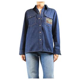Gucci Camisa de denim azul - size UK 14