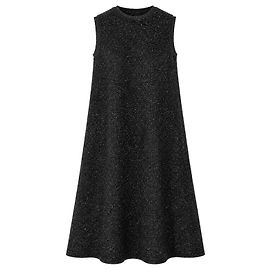 Autre Marque Sara Lanzi Maxikleid aus schwarzem Lurex