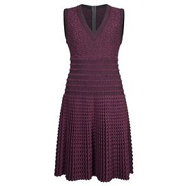 Texturiertes Wollskaterkleid Azzedine Alaïa Herbst 2010