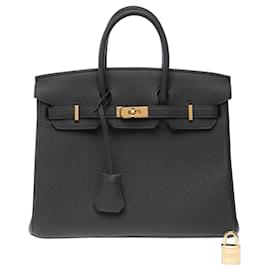 Hermès Borsa HERMES Birkin 25 in pelle grigia - 103145