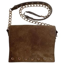 Longchamp Paris Borsa a tracolla in scamosciato con catena