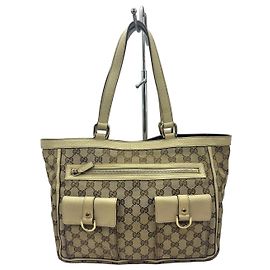 Gucci Borsa Tote Abbey Pocket in Tela GG