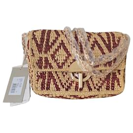 Borsa a tracolla Vanessa Bruno Moon Nano in rafia