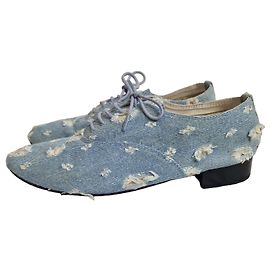 Repetto Sapatos Oxford em Denim Azul