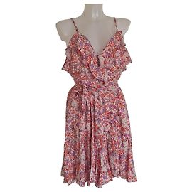 Melissa Odabash Mini Abito in Viscosa e Lurex con Stampa Floreale