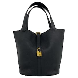 Bolso de mano Hermes Picotin Lock MM de piel - Hermès