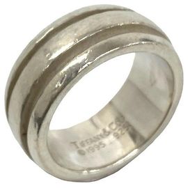 Tiffany & Co. Grooved Double Line Band Ring