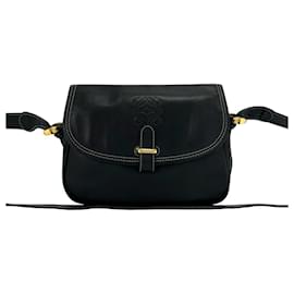 Loewe Vintage Anagram Logo Schultertasche aus Leder