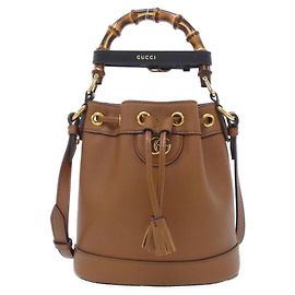 Borsa a mano Gucci DIANA in pelle marrone