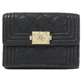 Chanel Boy Line Trifold Geldbörse