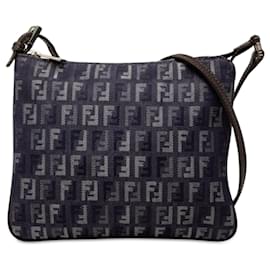 Borsa a tracolla Fendi Blue Zucchino Denim