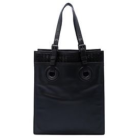 Borsa Tote Oculus in pelle con rifiniture Intrecciato nera Bottega Veneta