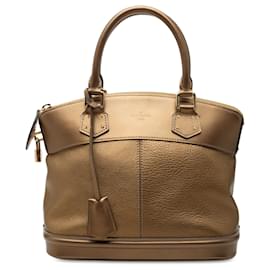 Louis Vuitton Brown Suhali Lockit PM