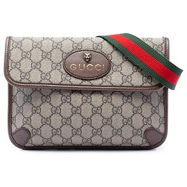 Gucci Beige GG Supreme Web Neo Vintage Gürteltasche