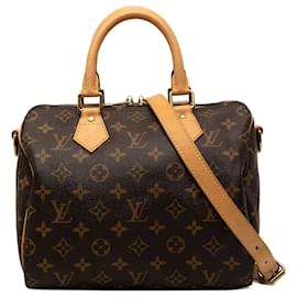 Louis Vuitton Brown Monogram Speedy Bandouliere 25