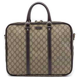 Borsa business Gucci Beige GG Supreme