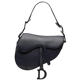 Borsa Saddle Dior in vitello ultra opaco blu