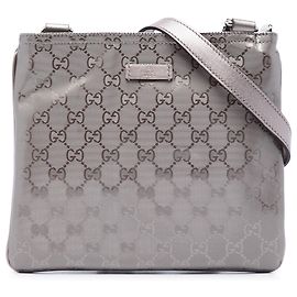 Gucci Silver GG Imprime Crossbody