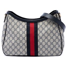 Borsa a tracolla Gucci Beige GG Supreme Web