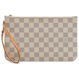 Pouch Louis Vuitton White Damier Azur Neverfull MM