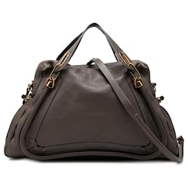 Chloé Paraty Satchel aus Leder, braun, Large