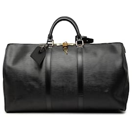 Louis Vuitton Black Epi Keepall 50