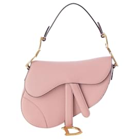 Borsa Saddle Dior Mini in pelle di vitello grana rosa