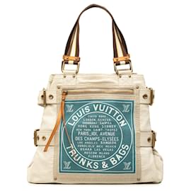 Louis Vuitton Beige Cruise Line Globe Shopper Tote MM
