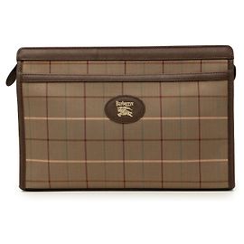 Clutch Burberry Brown Vintage Check Canvas
