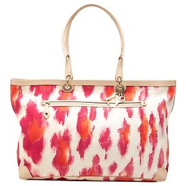 Dior St Tropez Tote Large aus bedrucktem Canvas in Braun