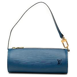 Louis Vuitton Blue Epi Pochette Papillon