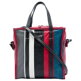 Balenciaga Borsa Shopper Bazar in pelle di agnello rossa S
