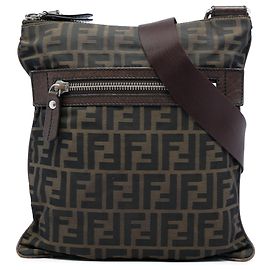 Borsa a tracolla Fendi Brown Zucca Canvas